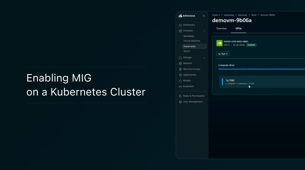 Enabling MIG on a Kubernetes Cluster